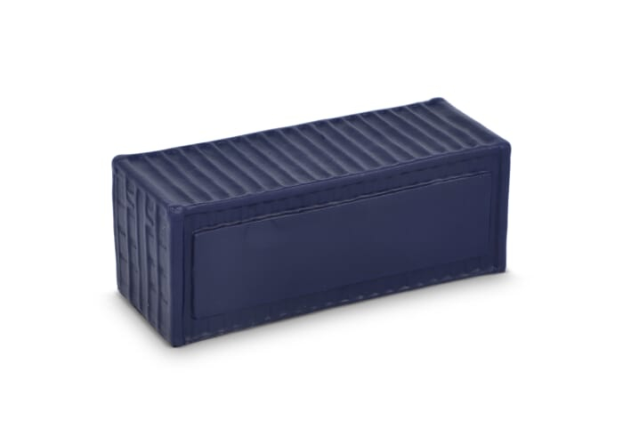 Bloc anti-stress promotionnel conteneur Bleu foncé